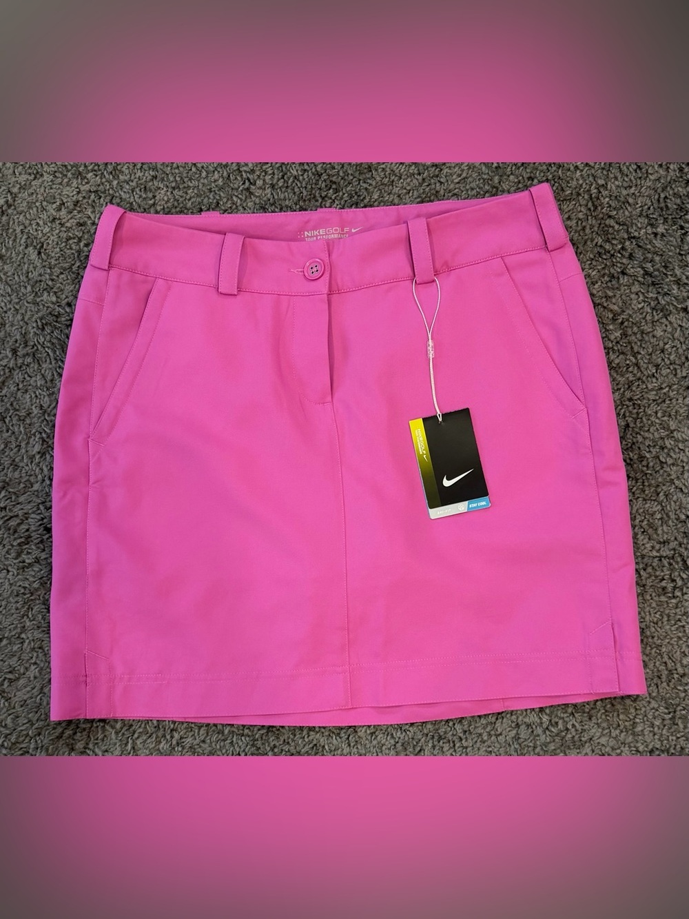 Nike Golf Tour Performance Dri-Fit Skirt/Skort Pink size 6 NWT $65.00
